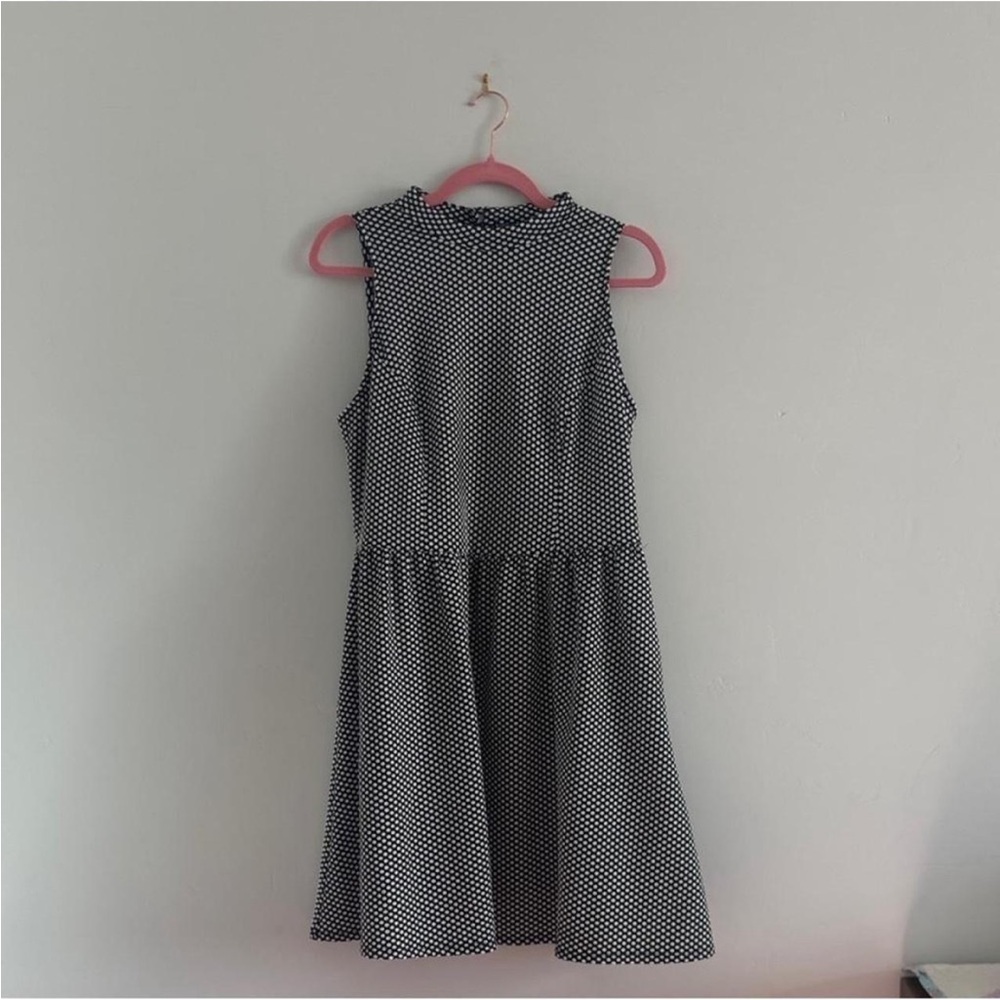 Xhilaration Black and White Polka Dot Dress